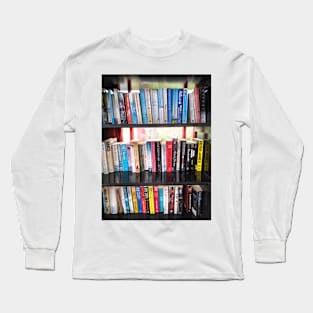 Bookcase in an old red phone box Long Sleeve T-Shirt